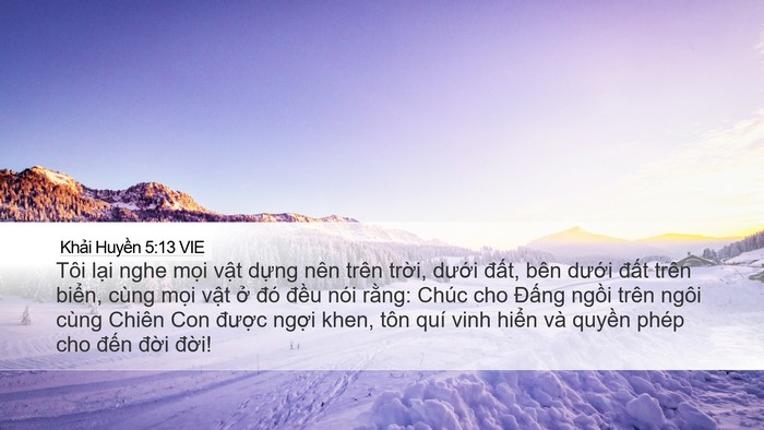 Khải Huyền 5:13 VIE Bible Verse Image