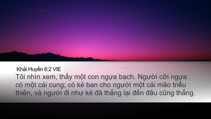 Khải Huyền 6:2 VIE Bible Verse Image