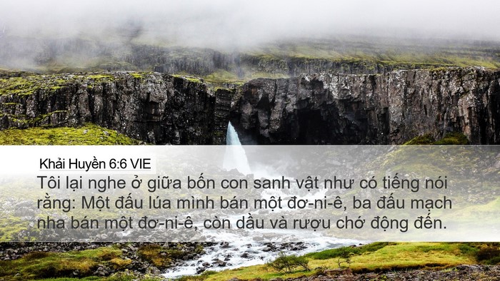 Khải Huyền 6:6 VIE Bible Verse Image