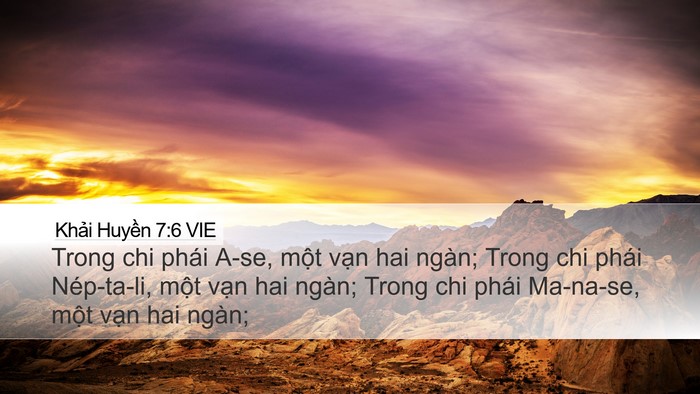Khải Huyền 7:6 VIE Bible Verse Image