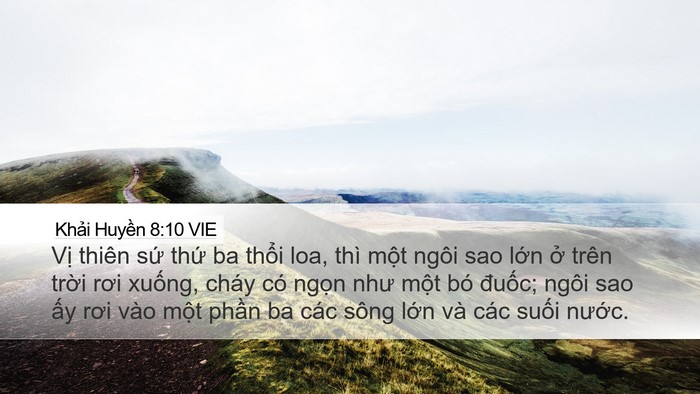 Khải Huyền 8:10 VIE Bible Verse Image