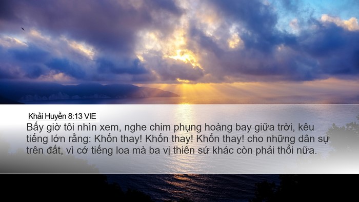 Khải Huyền 8:13 VIE Bible Verse Image