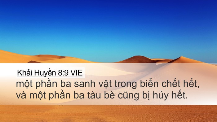 Khải Huyền 8:9 VIE Bible Verse Image