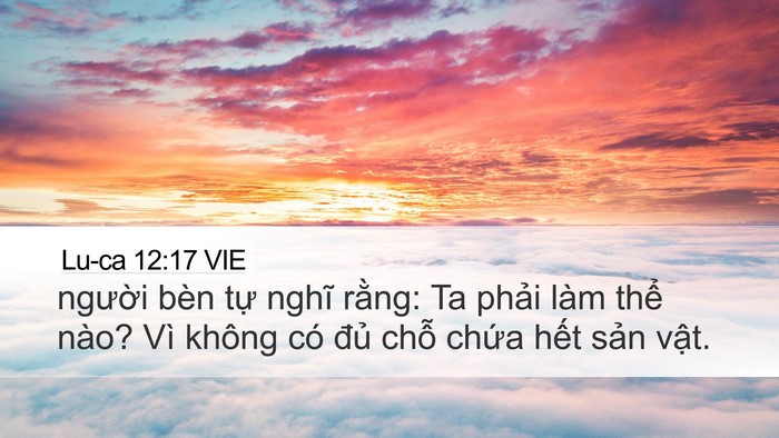 Lu-ca 12:17 VIE Bible Verse Image