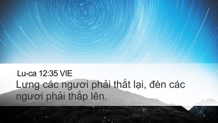Lu-ca 12:35 VIE Bible Verse Image