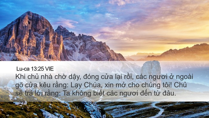 Lu-ca 13:25 VIE Bible Verse Image