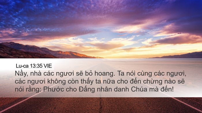 Lu-ca 13:35 VIE Bible Verse Image