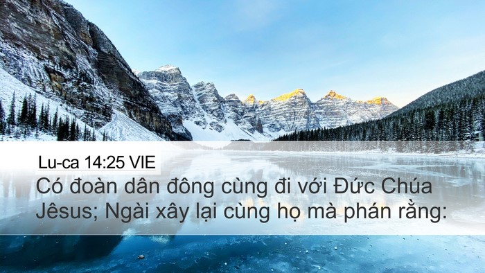 Lu-ca 14:25 VIE Bible Verse Image