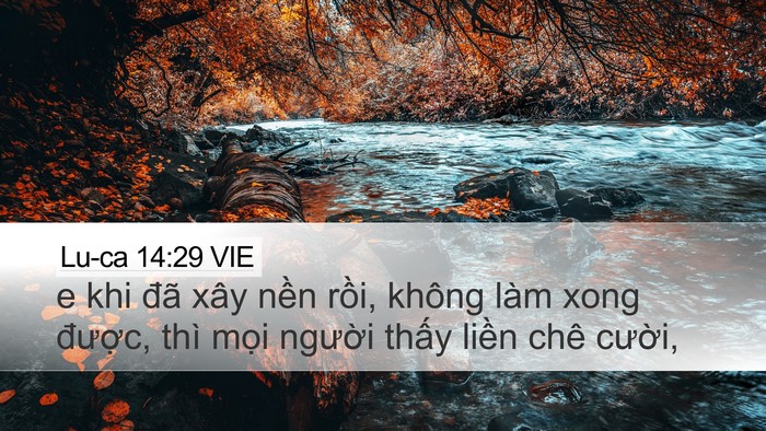 Lu-ca 14:29 VIE Bible Verse Image