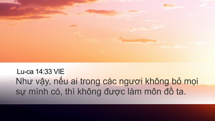Lu-ca 14:33 VIE Bible Verse Image