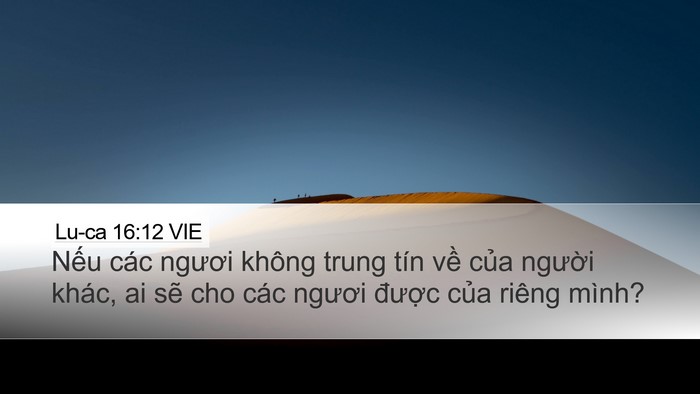 Lu-ca 16:12 VIE Bible Verse Image
