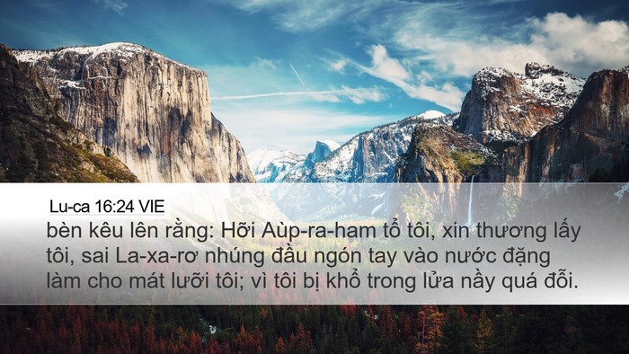 Lu-ca 16:24 VIE Bible Verse Image