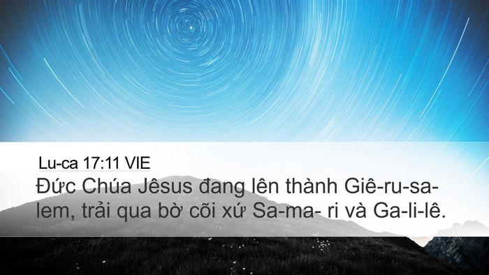 Lu-ca 17:11 VIE Bible Verse Image