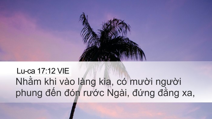 Lu-ca 17:12 VIE Bible Verse Image
