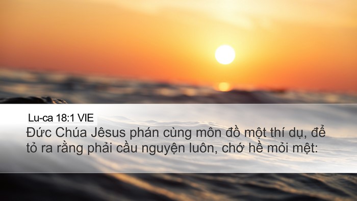 Lu-ca 18:1 VIE Bible Verse Image