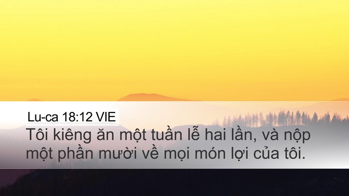 Lu-ca 18:12 VIE Bible Verse Image