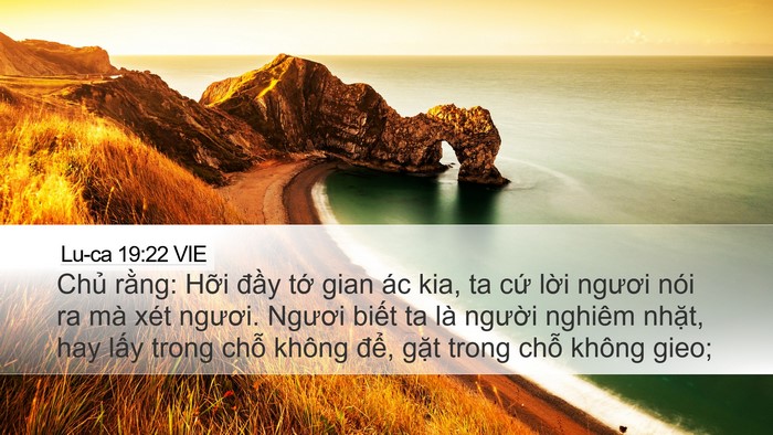 Lu-ca 19:22 VIE Bible Verse Image