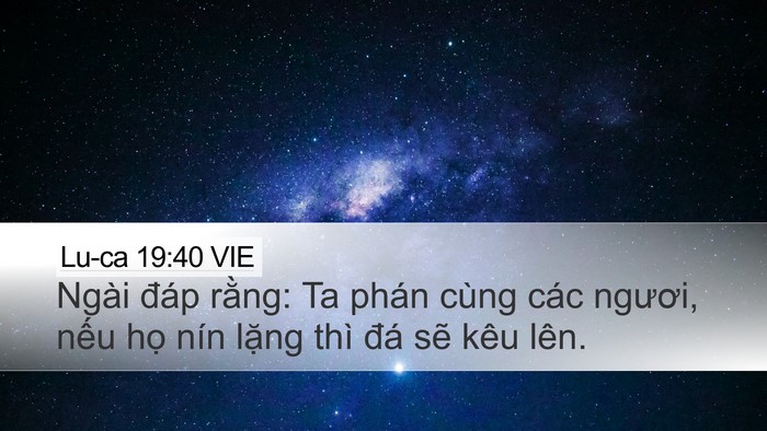 Lu-ca 19:40 VIE Bible Verse Image