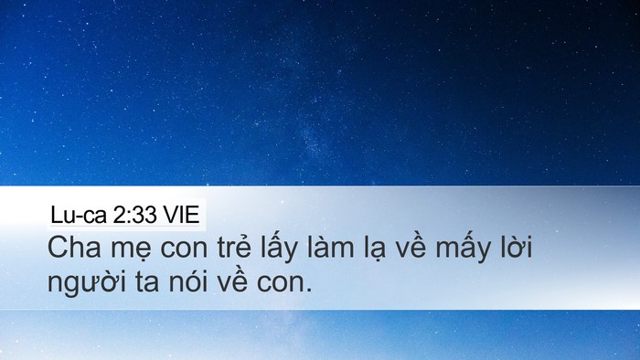 Lu-ca 2:33 VIE Bible Verse Image