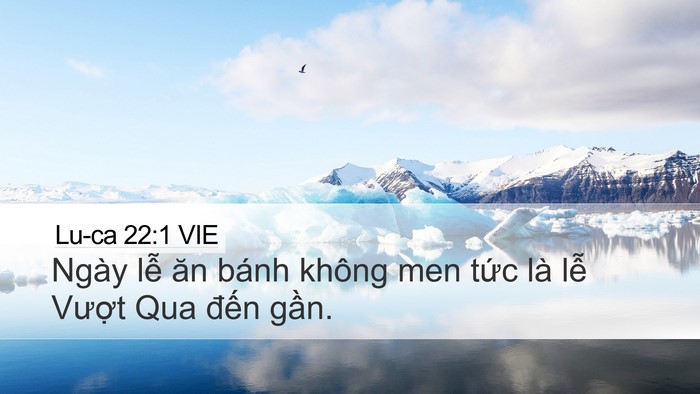 Lu-ca 22:1 VIE Bible Verse Image