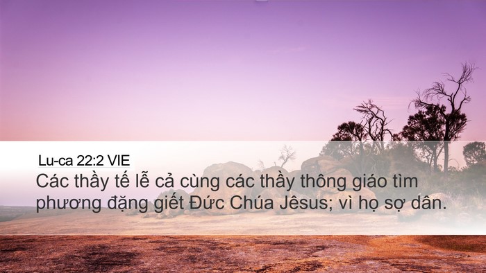 Lu-ca 22:2 VIE Bible Verse Image