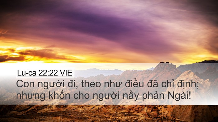 Lu-ca 22:22 VIE Bible Verse Image