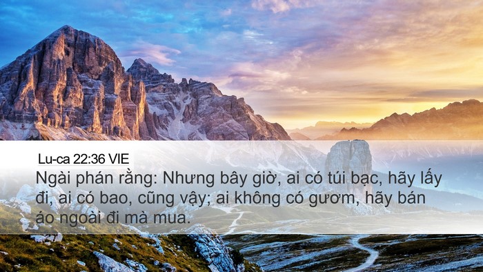 Lu-ca 22:36 VIE Bible Verse Image