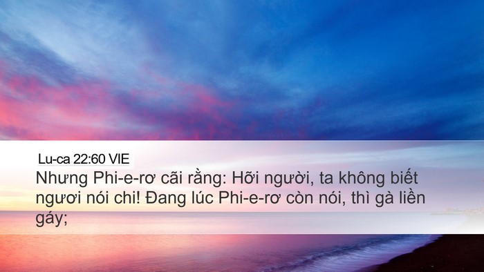 Lu-ca 22:60 VIE Bible Verse Image
