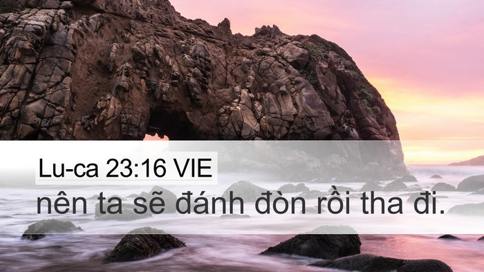 Lu-ca 23:16 VIE Bible Verse Image