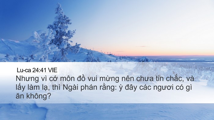 Lu-ca 24:41 VIE Desktop Wallpaper - Nhưng vì cớ môn đồ vui mừng nên chưa - Desktop Bible Verse Wallpaper
