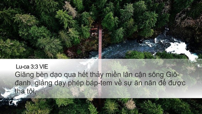 Lu-ca 3:3 VIE Bible Verse Image