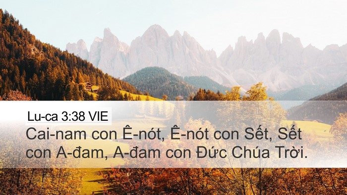 Lu-ca 3:38 VIE Bible Verse Image