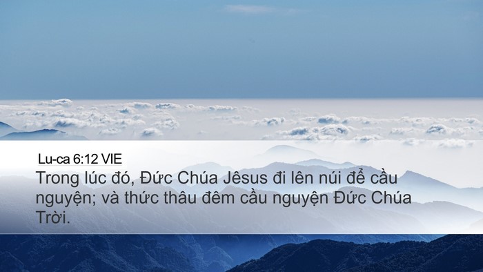 Lu-ca 6:12 VIE Bible Verse Image