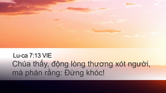 Lu-ca 7:13 VIE Bible Verse Image