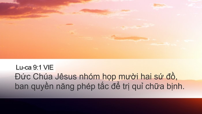 Lu-ca 9:1 VIE Bible Verse Image