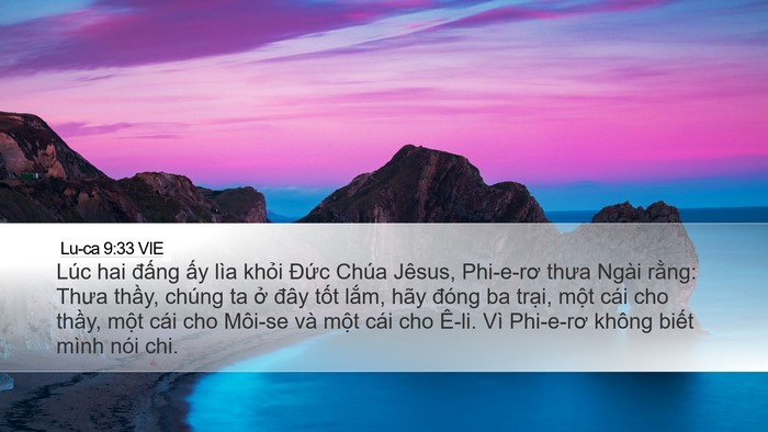 Lu-ca 9:33 VIE Bible Verse Image