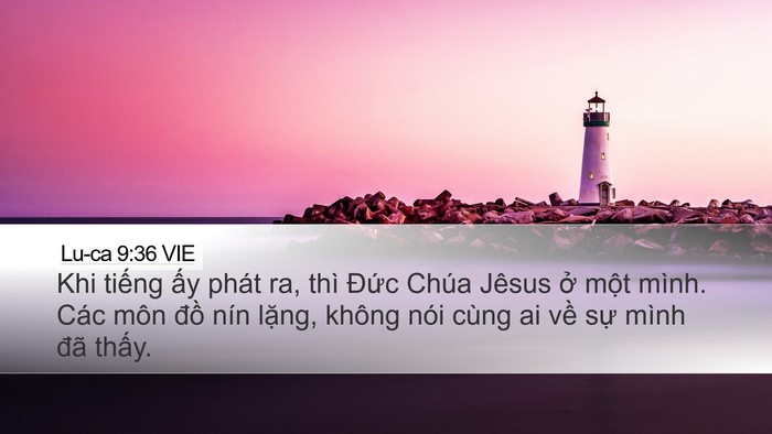 Lu-ca 9:36 VIE Bible Verse Image