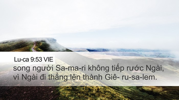 Lu-ca 9:53 VIE Bible Verse Image