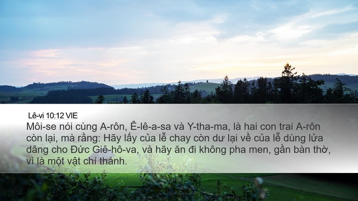 Lê-vi 10:12 VIE Bible Verse Image