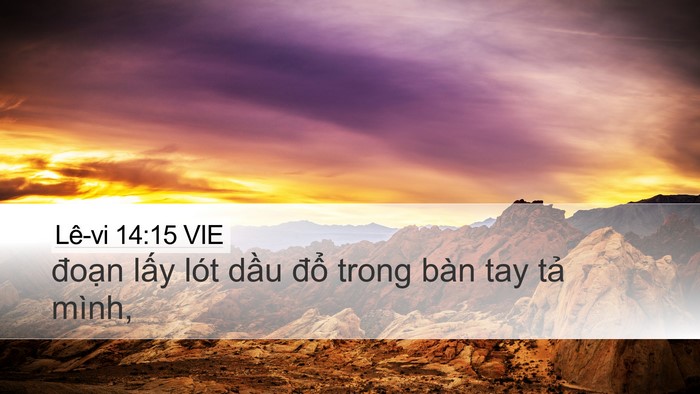 Lê-vi 14:15 VIE Bible Verse Image