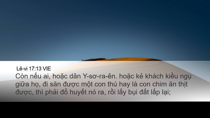 Lê-vi 17:13 VIE Bible Verse Image