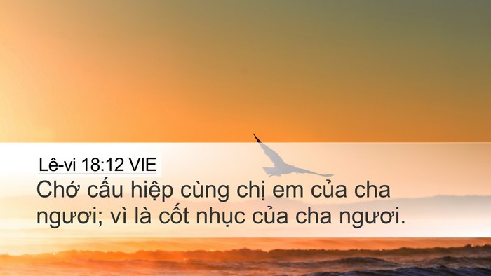 Lê-vi 18:12 VIE Bible Verse Image