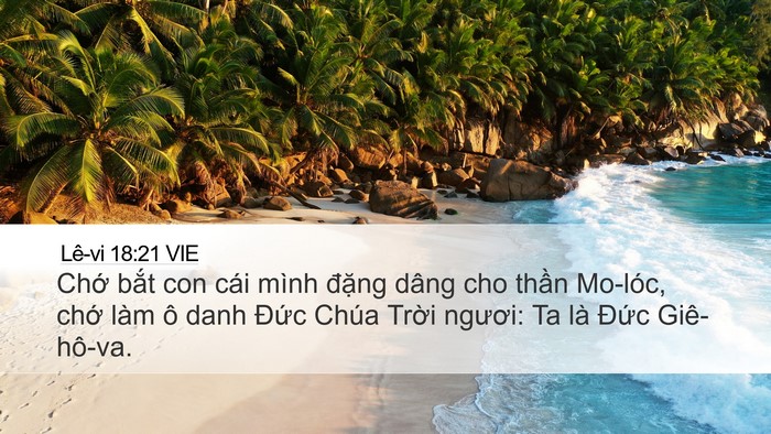 Lê-vi 18:21 VIE Bible Verse Image