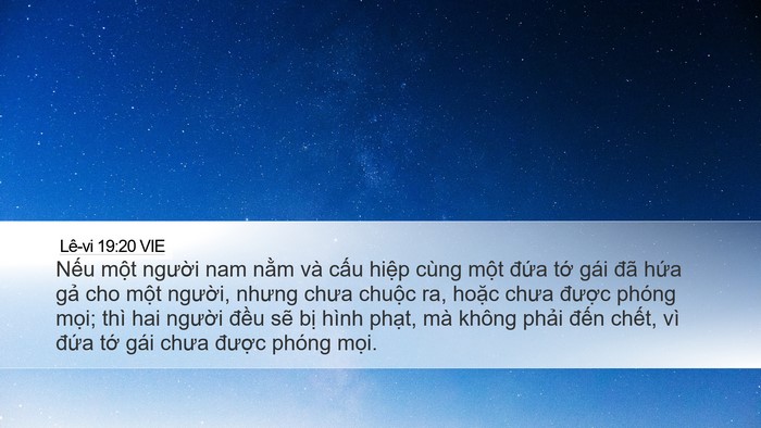 Lê-vi 19:20 VIE Bible Verse Image