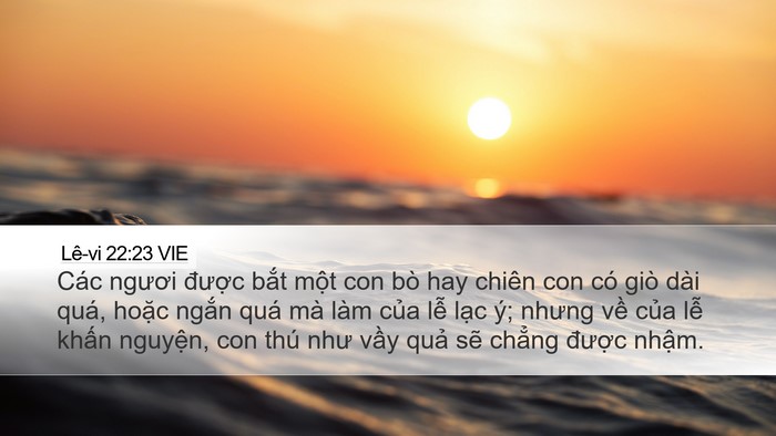 Lê-vi 22:23 VIE Bible Verse Image