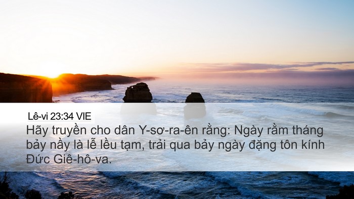 Lê-vi 23:34 VIE Bible Verse Image