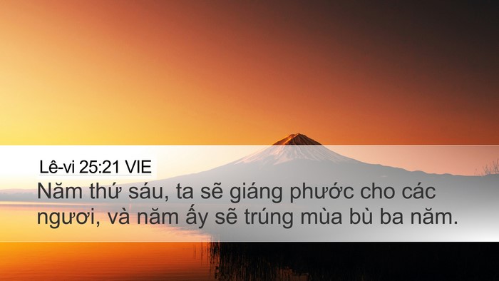 Lê-vi 25:21 VIE Bible Verse Image