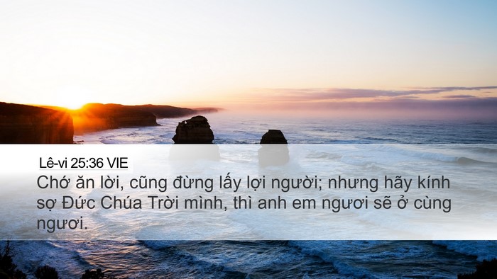 Lê-vi 25:36 VIE Bible Verse Image