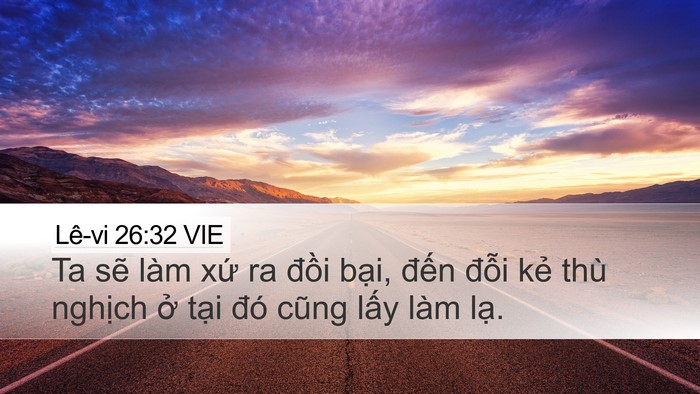 Lê-vi 26:32 VIE Bible Verse Image