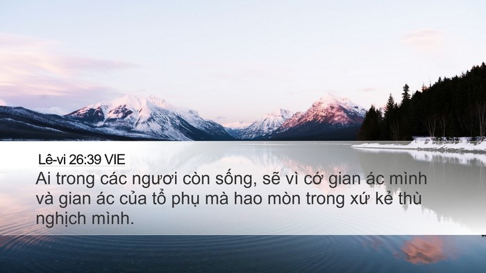 Lê-vi 26:39 VIE Bible Verse Image